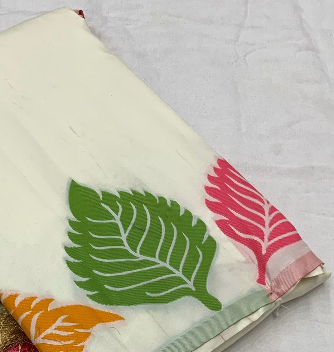 Sensational White Soft Silk Saree