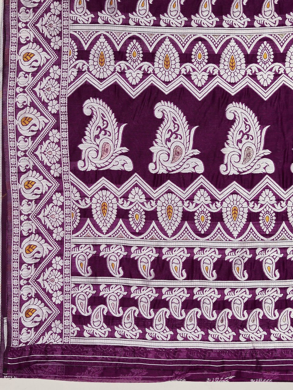 Sonorous Wine Cotton Silk Saree