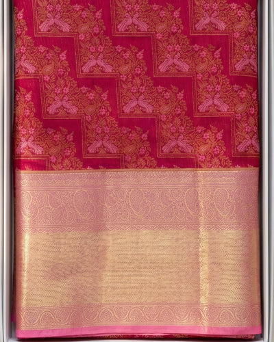 Tanirika - Red Pink Floral Weave