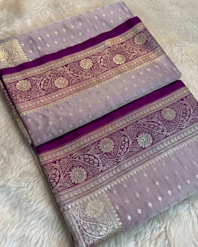 Amaira - Heritage Purple Banarasi Festive Wear Saree