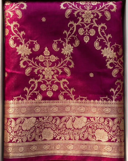 Varnika - Premium Magenta Wedding Saree