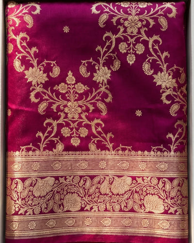 Varnika - Premium Magenta Wedding Saree