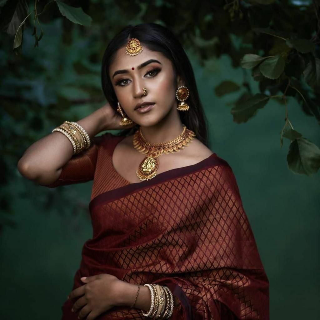 Unique Design Maroon Banarasi Soft Silk Saree