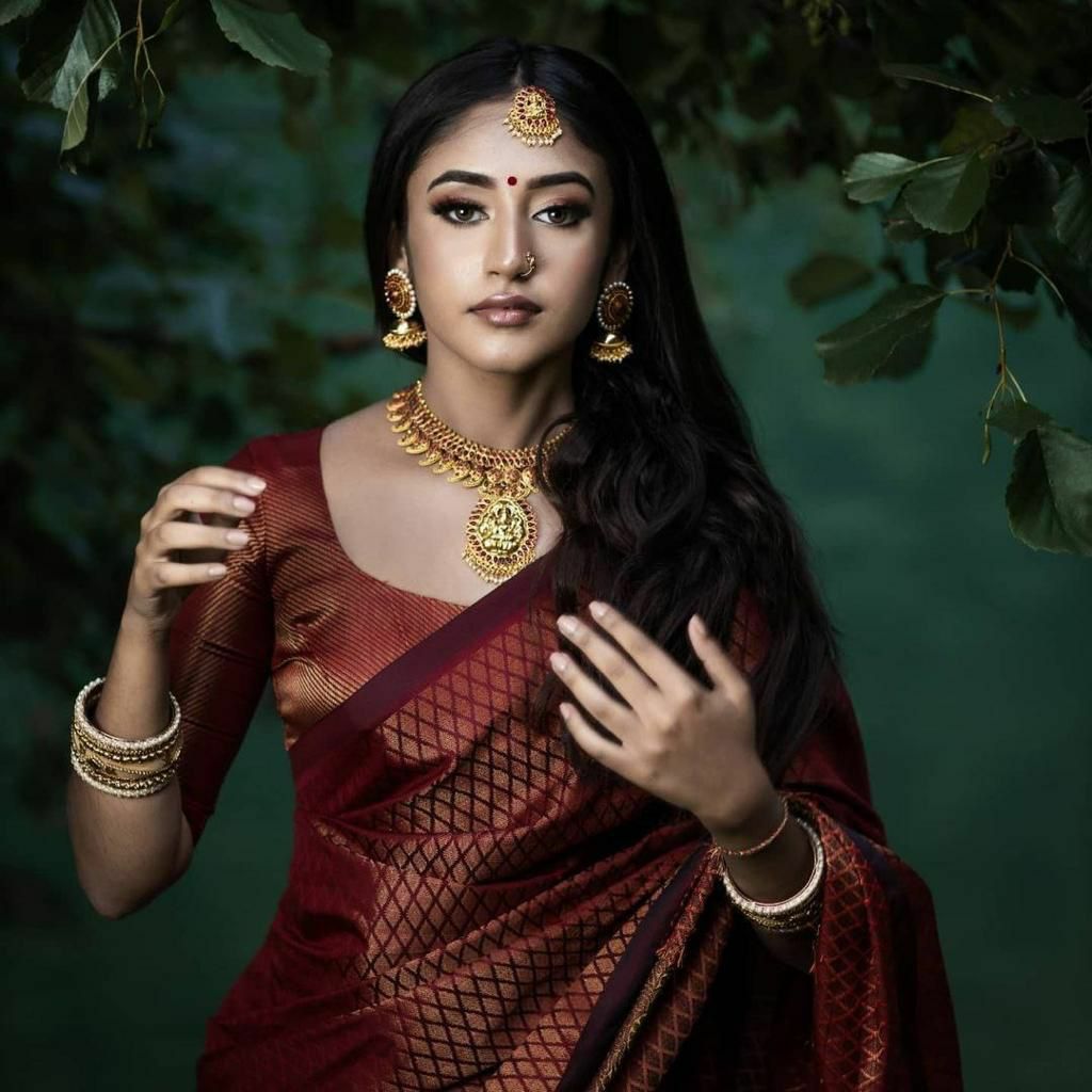 Unique Design Maroon Banarasi Soft Silk Saree