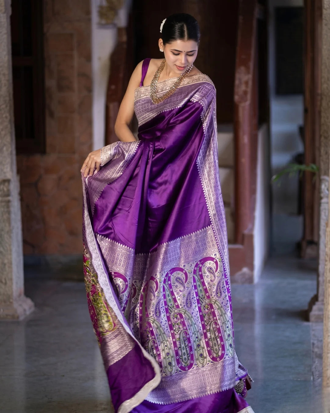 Bhumika - Heritage Purple Saree Collection