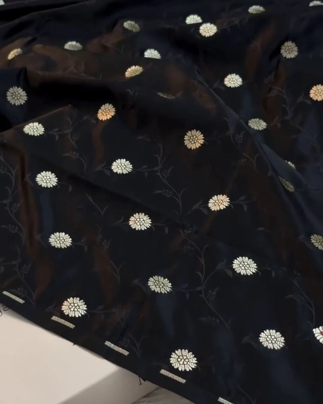 Zeel - Luxury Black Banarasi Meenakari Saree Regular price
