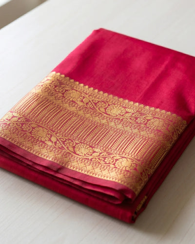 Chitra - Traditional Temple Border Silk Elegance