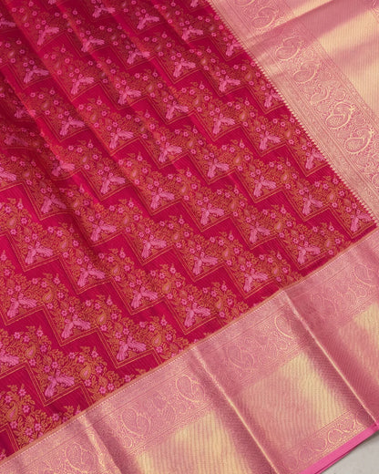 Tanirika - Red Pink Floral Weave