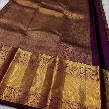 Adoring Purple Soft Banarasi Silk Saree With Admirable Blouse Piece