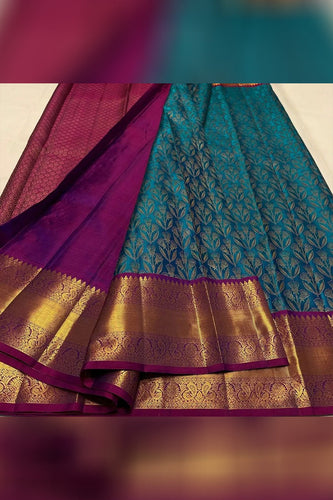Most Stunning Rama Soft Silk Saree With Opulent Blouse Piece