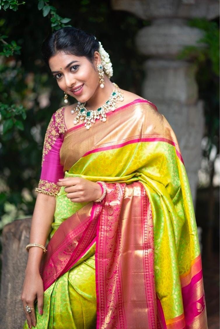 Lavish Green Banarasi Silk Saree