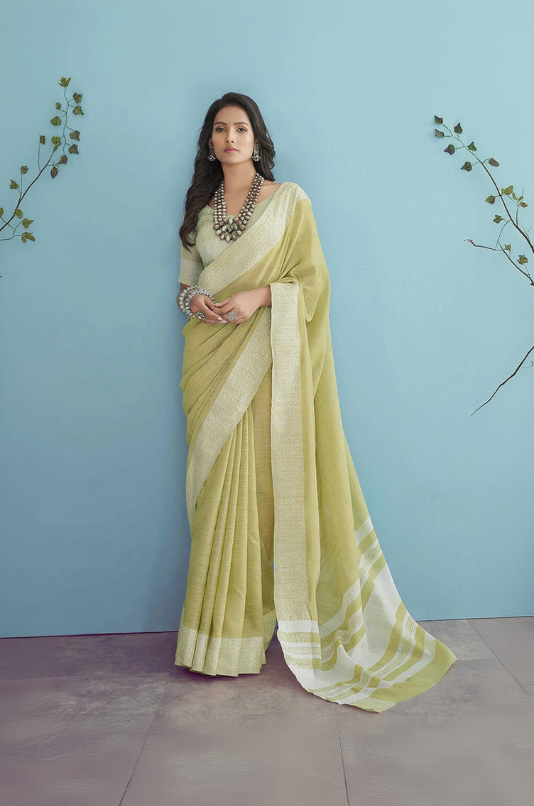 Innovative Grey Lucknowi Silk Saree With Phenomenal Blouse Piece