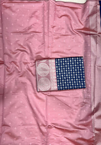 Cobalt Blue Banarasi Silk Saree