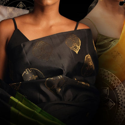 Majestic Black Soft Silk Saree