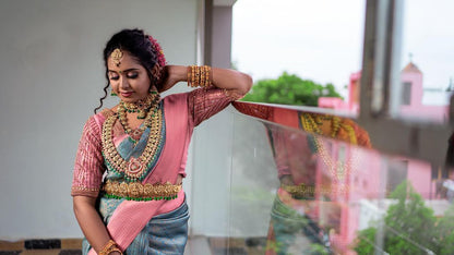 Alluring Firozi Soft Silk Saree