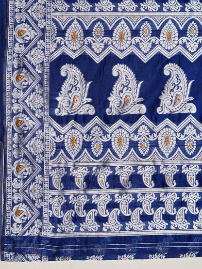 Radiant Royal Blue Cotton Silk Saree