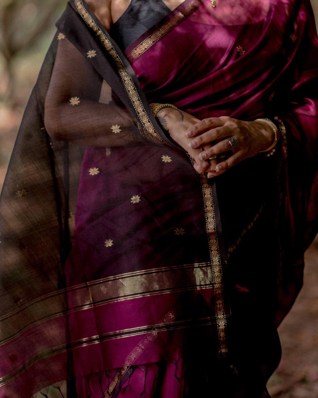 Marvellous Dark Pink Cotton Silk Saree