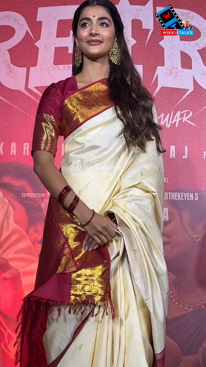 Off-White Kanchipuram Silk Saree with Maroon Border & Zari Work