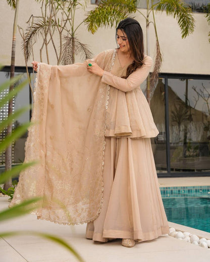 Girls Elegant Sequin Work Lehenga Choli Set with Dupatta – 2 Color Options