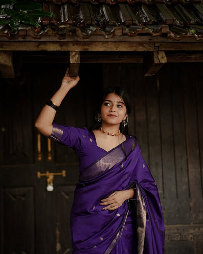 Mysore – Soft Cotton Silk Saree with Rich Jaquard Weaving and Grand Pallu