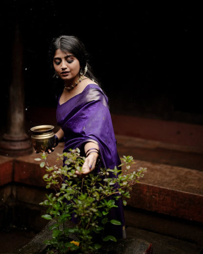 Mysore – Soft Cotton Silk Saree with Rich Jaquard Weaving and Grand Pallu